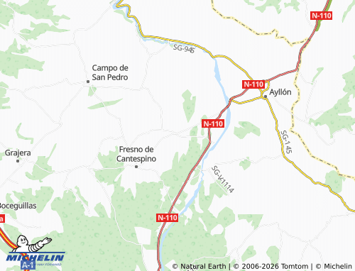 MICHELIN Corral de Ayllón map - ViaMichelin