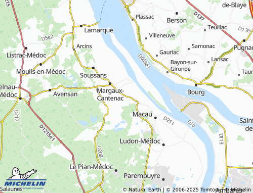 MICHELIN Cantenac map - ViaMichelin