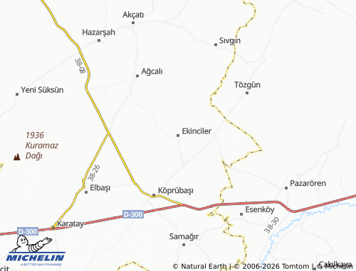 MICHELIN Ekinciler map - ViaMichelin
