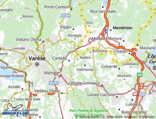 MICHELIN Rodero map - ViaMichelin