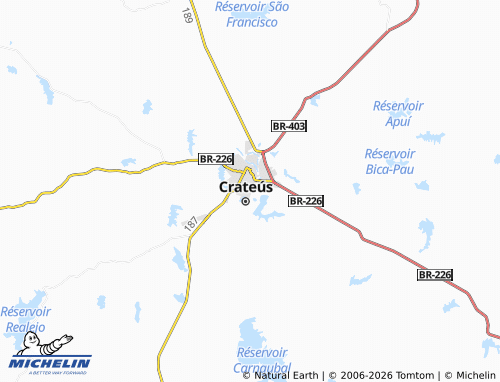Mappa MICHELIN Maratoan Bairro de Crateús - ViaMichelin