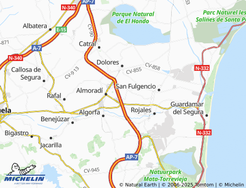 MICHELIN La Canaleta map - ViaMichelin