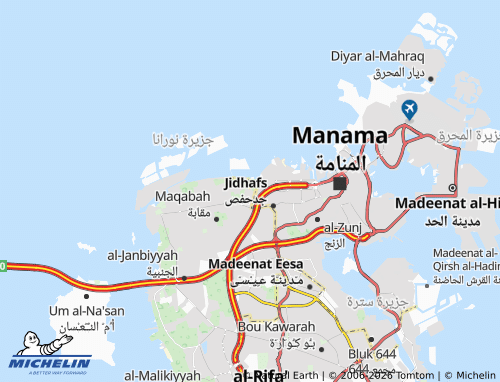 MICHELIN Block 444 map - ViaMichelin