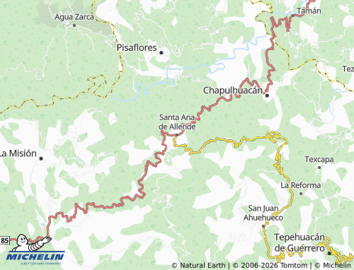 Mappa MICHELIN Santa Ana de Allende - ViaMichelin