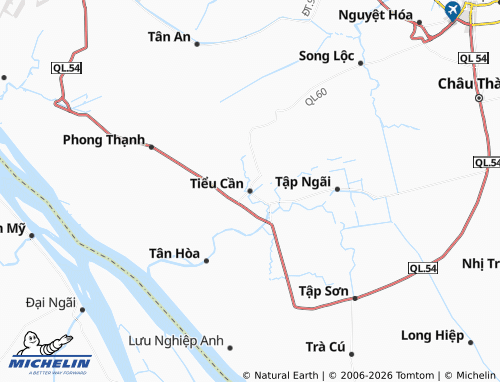 Mapa MICHELIN Tiểu Cần - ViaMichelin