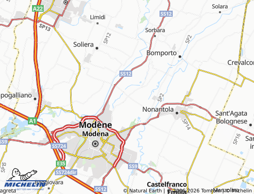 MICHELIN Albareto map - ViaMichelin