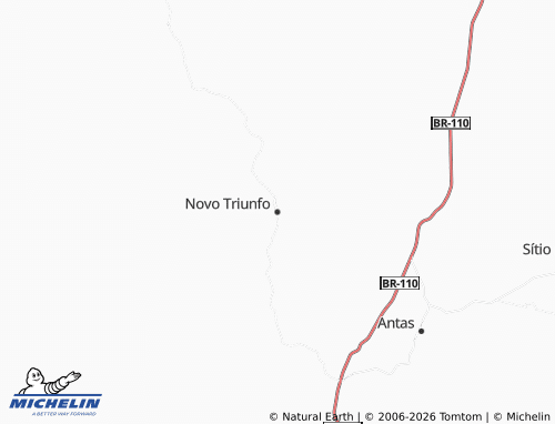 Mapa MICHELIN Novo Triunfo - ViaMichelin