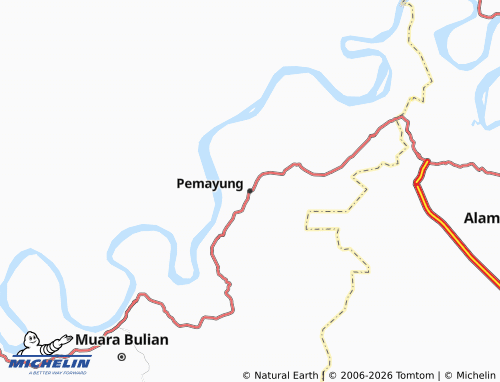 Mappa MICHELIN Pemayung - ViaMichelin