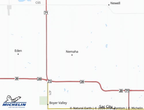 Carte MICHELIN Nemaha - ViaMichelin