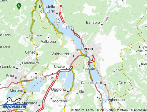 MICHELIN Valmadrera map - ViaMichelin