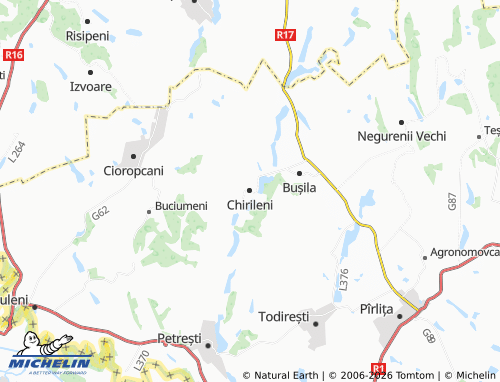 MICHELIN Chirileni map - ViaMichelin