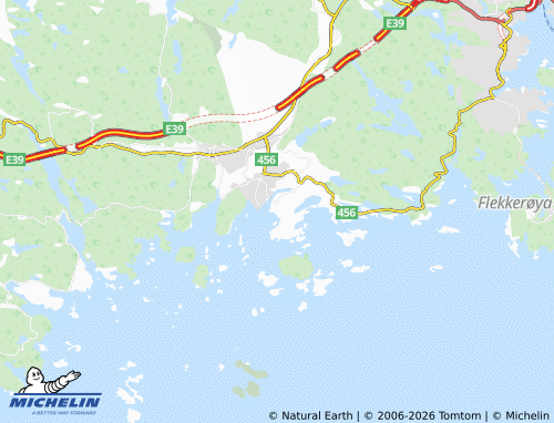 Kaart MICHELIN Årosstranda - ViaMichelin