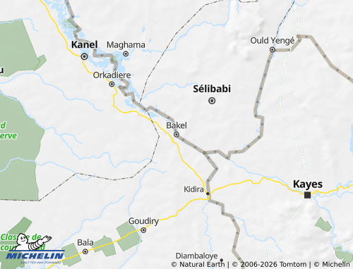 MICHELIN Bakel map - ViaMichelin