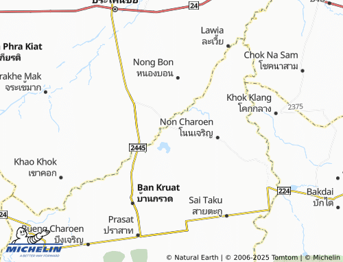 MICHELIN Hin Lat map - ViaMichelin