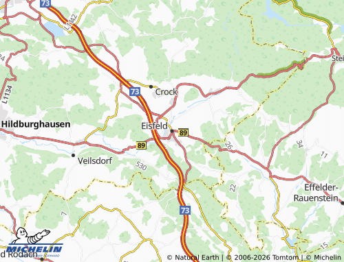 MICHELIN-Landkarte Eisfeld - ViaMichelin