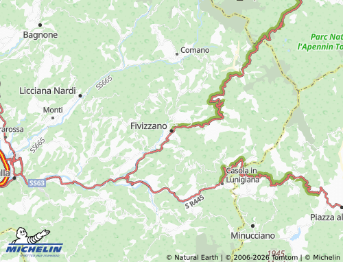 Mappa MICHELIN Fivizzano - ViaMichelin