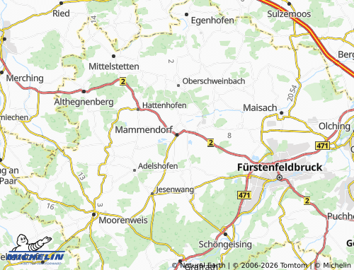 Mappa MICHELIN Mammendorf - ViaMichelin