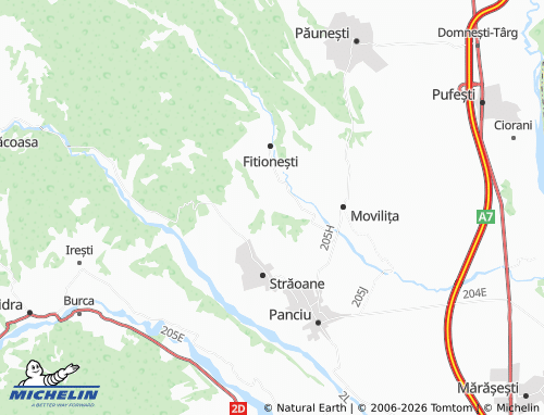 Mappa MICHELIN Ciolănești - ViaMichelin