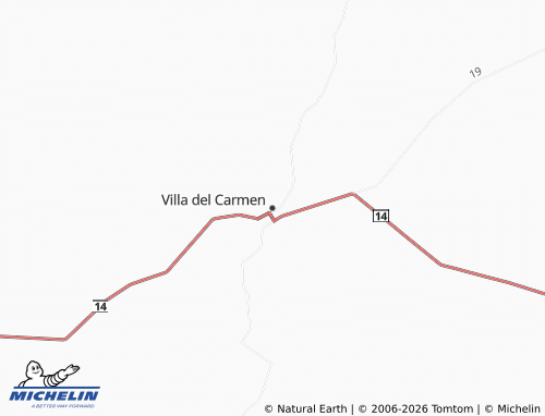Carte MICHELIN Villa del Carmen - ViaMichelin