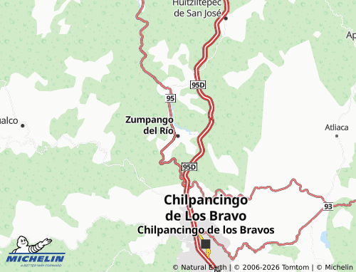 MICHELIN-Landkarte Zumpango del Río - ViaMichelin