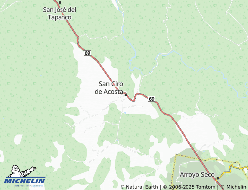 MICHELIN De San José map - ViaMichelin