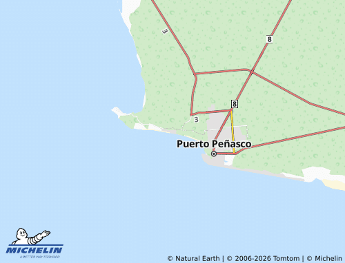 MICHELIN Condominios Sonoran Sea map - ViaMichelin