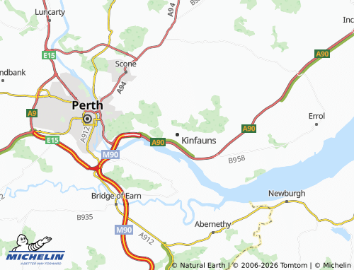 Mappa MICHELIN Kinfauns - ViaMichelin