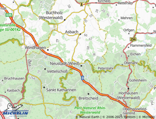 MICHELIN Ehrenberg map - ViaMichelin