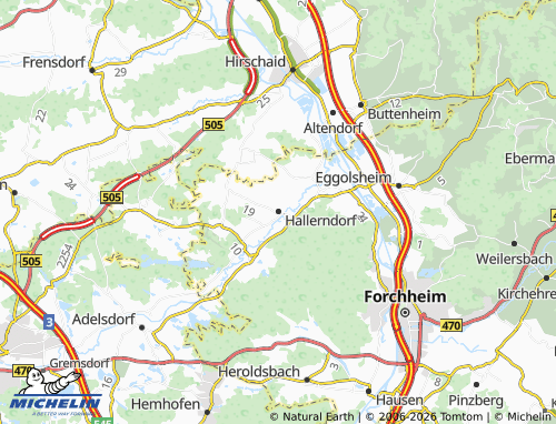 Mapa MICHELIN Hallerndorf - ViaMichelin