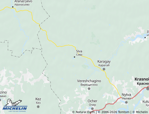 MICHELIN-Landkarte Siwinski Rajon - ViaMichelin