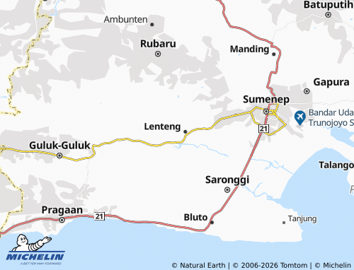 Carte MICHELIN Lenteng Timur - ViaMichelin