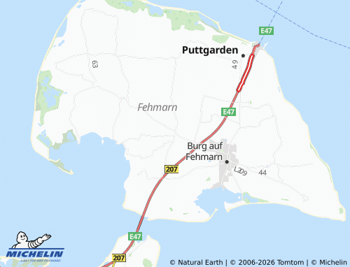MICHELIN Landkirchen auf Fehmarn map - ViaMichelin