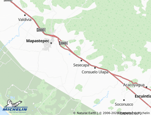 MICHELIN Ranchería Flores Magón map - ViaMichelin