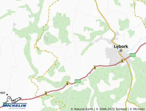 MICHELIN Chocielewko map - ViaMichelin
