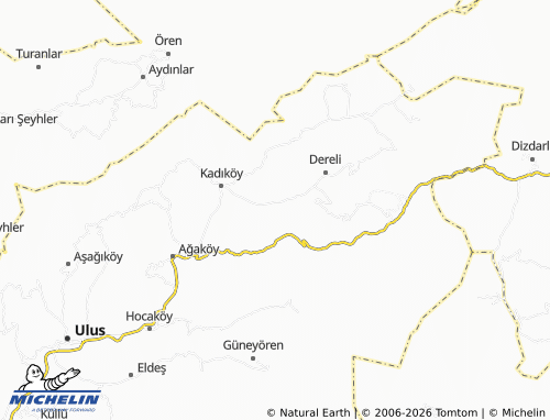 Carte MICHELIN Düzköy - ViaMichelin