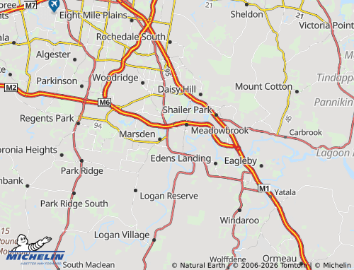 Mapa MICHELIN Loganlea - ViaMichelin
