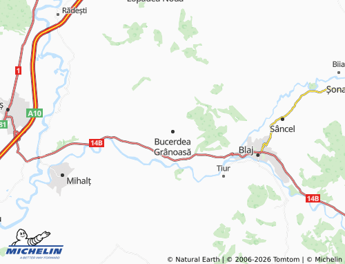 Mappa MICHELIN Bucerdea Grânoasă - ViaMichelin