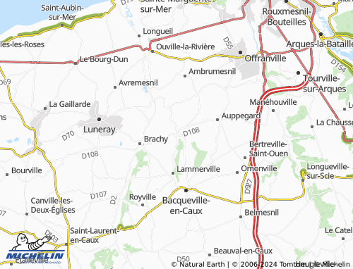 MICHELIN Hermanville map - ViaMichelin