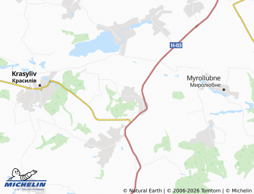 Mappa MICHELIN Mykhailivtsi - ViaMichelin