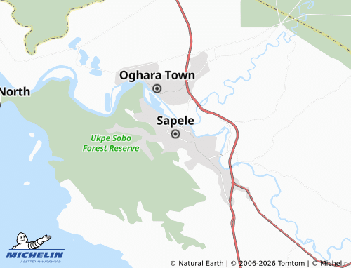 Mappa MICHELIN Sapele - ViaMichelin