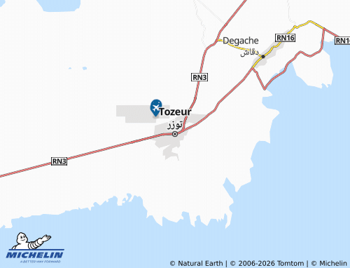 Mappa MICHELIN Touzir - ViaMichelin