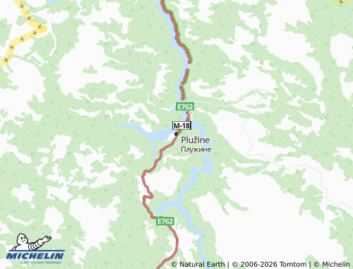MICHELIN Plužine map - ViaMichelin