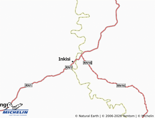 Mappa MICHELIN Kisantu - ViaMichelin