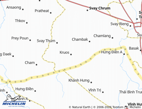 Mappa MICHELIN Kruos - ViaMichelin