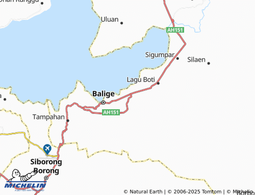 MICHELIN Tambunan Sunge map - ViaMichelin