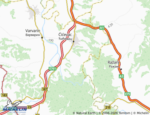 Carte MICHELIN Lučina - ViaMichelin