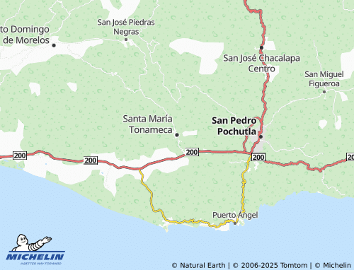 MICHELIN Santa María Tonameca map - ViaMichelin