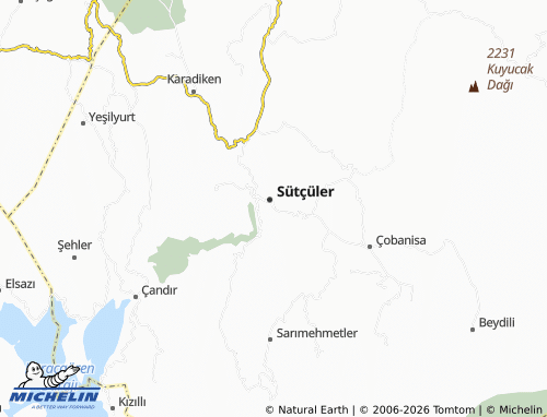 Mappa MICHELIN Erenler - ViaMichelin