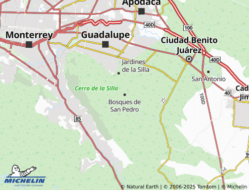 MICHELIN Bosques de San Pedro map - ViaMichelin