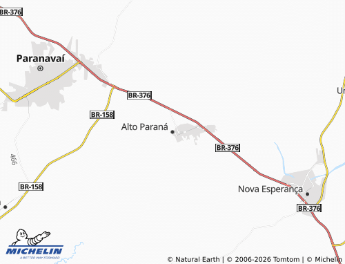Mapa MICHELIN Alto Paraná - ViaMichelin